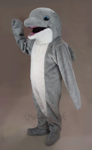 New Grey Dolphin mascot Costume
