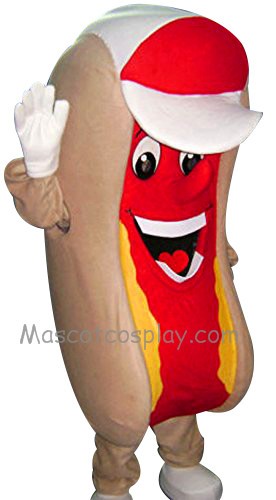 Hot Dog Mascot Costume Fancy Dress Outfit
