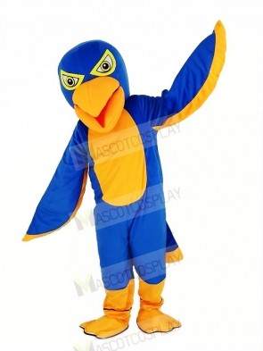 Royal Blue and Orange Falcon Mascot Costume Animal