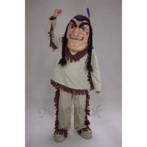 Brave Indian Warrior Mascot Costume