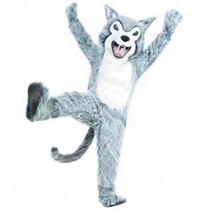 Fierce Husky Dog Mascot Costume