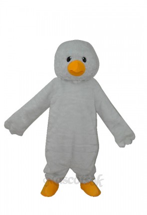 Super Soft Plush White Chick Adult Mascot Costume 