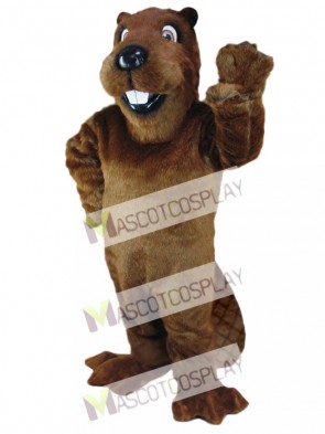 New Barney Beaver Mascot Costume