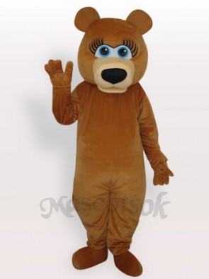 Bear Short Plush Adult Mascot Costume