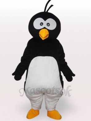 Black Penguin Short Plush Adult Mascot Costume