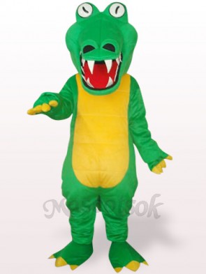 Green Crocodile With Big Mouth Plush Adult Mascot Costume