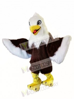 Long Fur White Head Eagle Mascot Costume