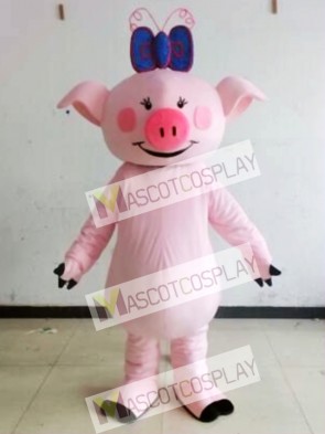 Character Adult Cute Pink Pig Mascot Costume