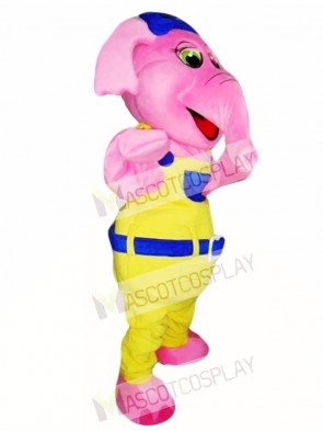 Pink Elephant Mascot Costume Adult Costume