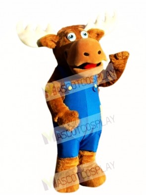 Cute Moose Mascot Costume