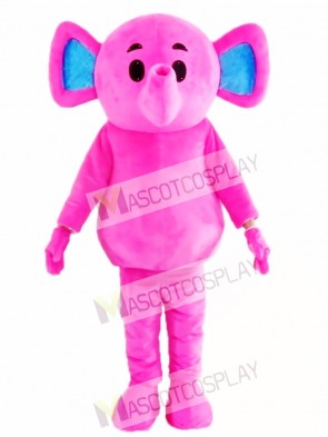 Cute Pink Elephant Mascot Costume