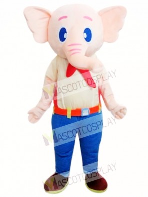 Beige Elephant Mascot Costume