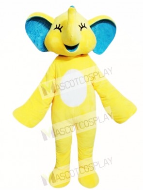 Yellow Elephant Mascot Costume