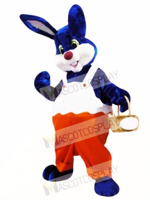 Blue Easter Bunny Rabbit Mascot Costume