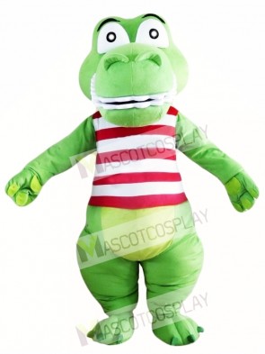 Green Cute Crocodile Mascot Costume Alligator Costume for Adult