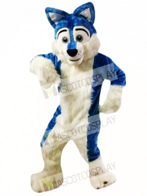 Blue Wolf Fursuit Mascot Costume