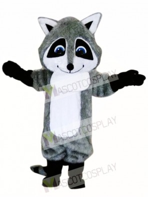 Cute Gray Raccoon Mascot Costume