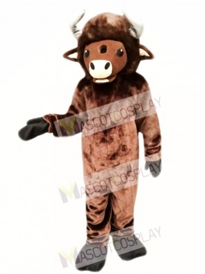Brown Buffalo Mascot Costume  