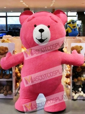 Cute Red Teddy Bear Mascot Costume Animal Costume