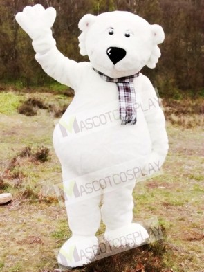 White Walker Polar Bear Mascot Costume