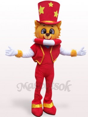 Magician Lion Plush Adult Mascot Costume