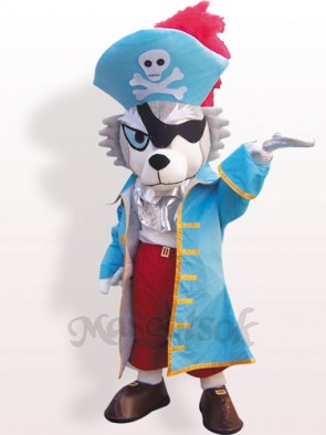 Pirate Wolf Plush Adult Mascot Funny Costume