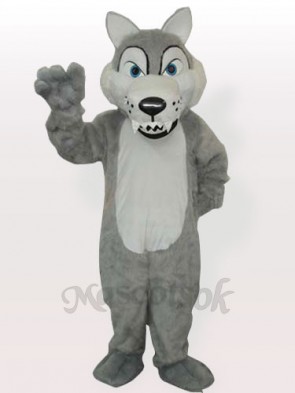 Plush Timber Wolf Adult Mascot Funny Costume