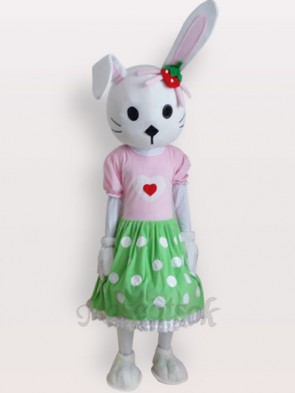 Easter Bunny Rabbit Short Plush Adult Mascot Costume