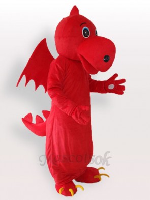 Red Stegosaurus Adult Mascot Costume
