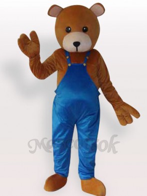 Teddy Bear Short Plush Adult Mascot Funny Costume