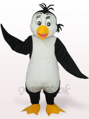 White And Black Cute Penguin Plush Adult Mascot Costume