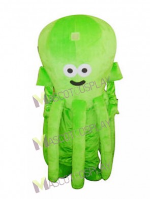 Green Octopus Mascot Costume