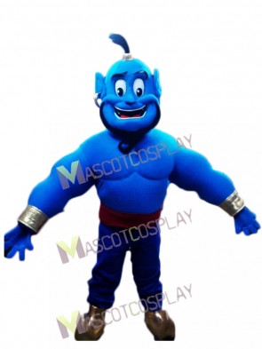 Blue Genie Mascot Costume  