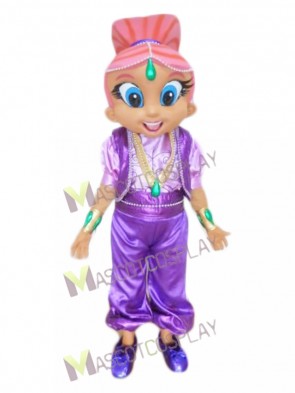 Pink Genie Mascot Costume from Shimmer and Shine 