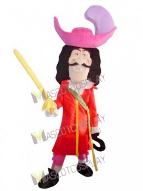 Viking Pirate Captain Hook Mascot Costume 