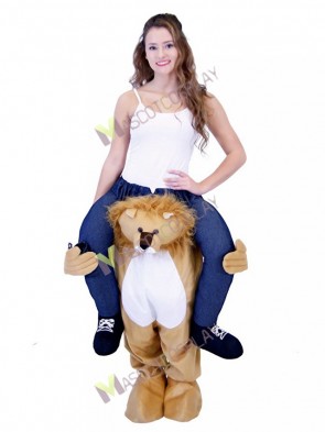 Piggyback Lion Carry Me Ride on Lion Mascot Costume 