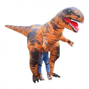 Super T-Rex Dinosaur Inflatable Costume Tyrannosaurus Halloween Christmas Bodysuit for Adult/Teenager/Kid