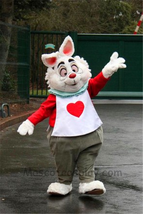 Alice In Wonderland RABBIT Mascot Easter Bunny Mascot