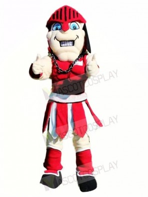 Red Spartan Knight Mascot Costume 