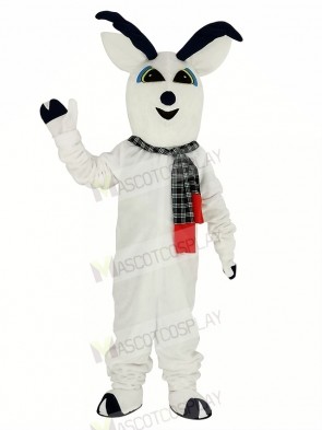 Snow Deer with Scarf Mascot Costume Animal