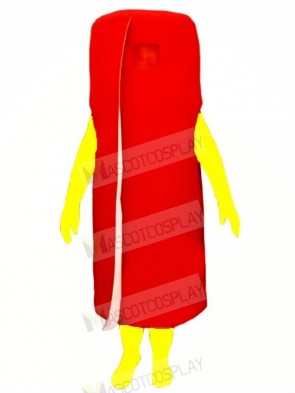 Funny Rolled Red Carpet Mascot Costume Cartoon