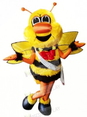 Battle Bee with Red Bow Mascot Costumes Animal