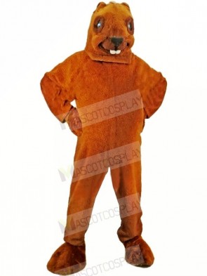 Brown Beaver Mascot Adult Costume