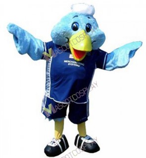 Sport Blue Bird Mascot Costume 