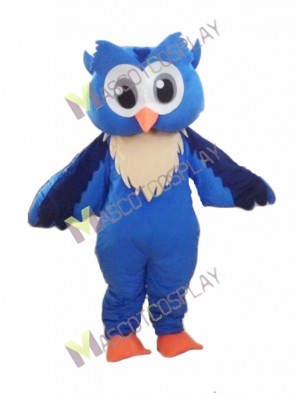 Big Blue Owl Mascot Costume