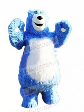 Strong Blue Bear Mascot Costumes Animal	