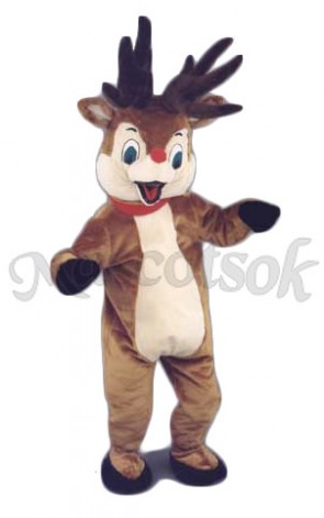 Rudolph Reindeer Deer Mascot Costume