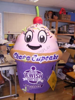 Cupcake for Jewish Bake Day Mascot Costume