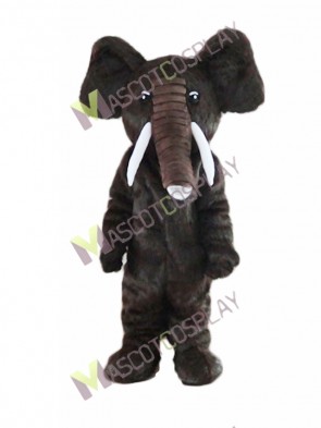 Dark Brown Elephant Mascot Costume 