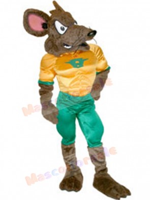 Huron Rat mascot costume